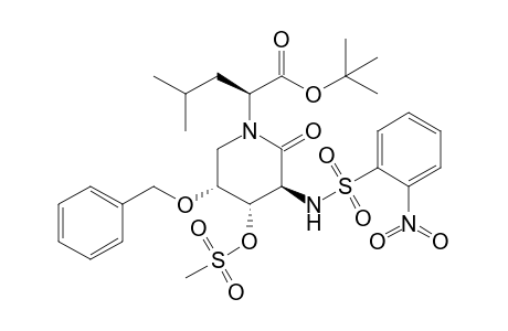 (3S,4S,5R)-5-Benzyloxy-N-[(1S)-1-(tert-butoxycarbonyl)-3-methylbutyl]-4-methylsulfoxy-3-(o-nitrobenzenesulfonamido)piperidin-2-one