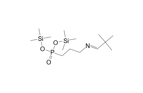 Phosphonic acid, [3-[(2,2-dimethylpropylidene)amino]propyl]-, bis(trimethylsilyl) ester