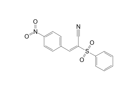 (E)-2-(benzenesulfonyl)-3-(4-nitrophenyl)-2-propenenitrile