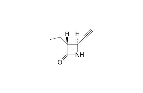 (3R*,4S*)-3-Ethyl-4-ethynylazitidin-2-one