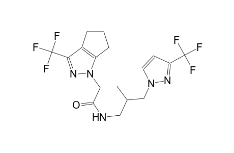 N-{2-methyl-3-[3-(trifluoromethyl)-1H-pyrazol-1-yl]propyl}-2-(3-(trifluoromethyl)-5,6-dihydrocyclopenta[c]pyrazol-1(4H)-yl)acetamide
