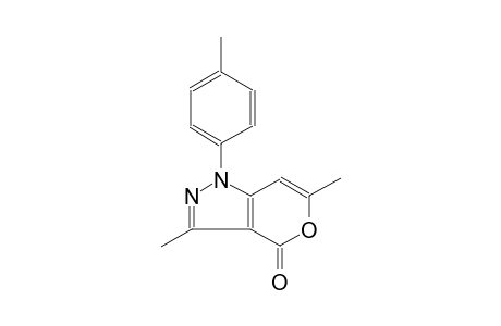 pyrano[4,3-c]pyrazol-4(1H)-one, 3,6-dimethyl-1-(4-methylphenyl)-