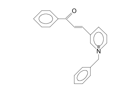 3-Benzyl-3-azonia-chalcone cation