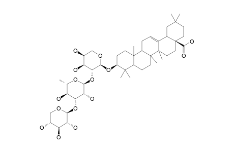 PROSAPOGENIN-A-2;OLEANOLIC-ACID-3-O-BETA-D-XYLOPYRANOSYL-(1->3)-ALPHA-L-RHAMNOPYRANOSYL-(1->2)-ALPHA-L-ARABINOPYRANOSIDE