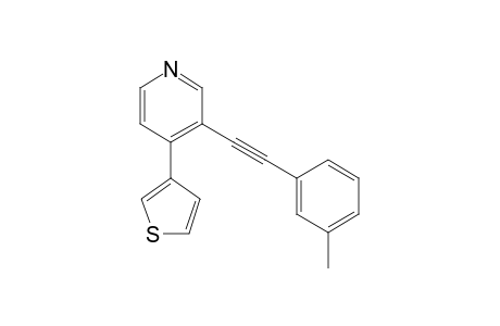 4-(Thien-3-yl)-3-(m-tolylethynyl)pyridine