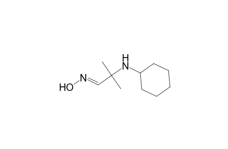 Propanal, 2-(cyclohexylamino)-2-methyl-, oxime