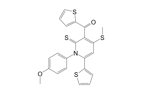 [1-(4-methoxyphenyl)-4-(methylthio)-2-sulfanylidene-6-thiophen-2-yl-3-pyridinyl]-thiophen-2-ylmethanone