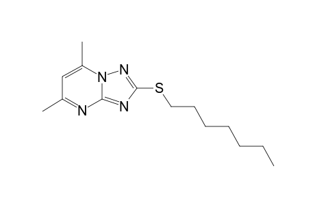2-(heptylsulfanyl)-5,7-dimethyl[1,2,4]triazolo[1,5-a]pyrimidine