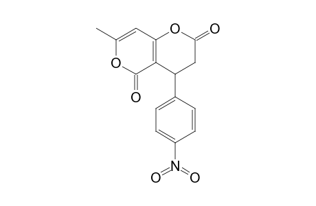 4-(4-Nitrophenyl)-7-methyl-3,4-dihydro-pyrano[4,3-b]pyran-2,5-dione