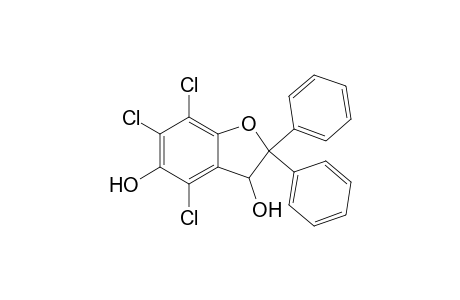2,3-Dihydro-2,2-diphenyl-4,6,7-trichlorobenzofuran-3,5-diol