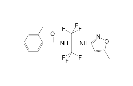Benzamide, 2-methyl-N-[2,2,2-trifluoro-1-[(5-methyl-3-isoxazolyl)amino]-1-(trifluoromethyl)ethyl]-