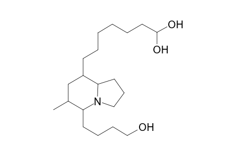 8-(Dihydroxyheptyl)-5-(hydroxybutyl)-6-methyl-indolizidine