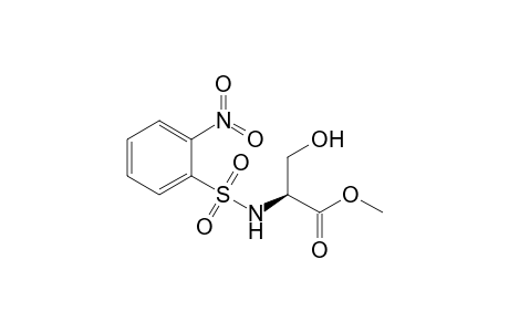 (2S)-3-hydroxy-2-[(2-nitrophenyl)sulfonylamino]propanoic acid methyl ester