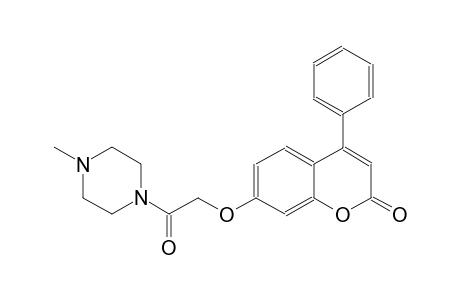 2H-1-benzopyran-2-one, 7-[2-(4-methyl-1-piperazinyl)-2-oxoethoxy]-4-phenyl-