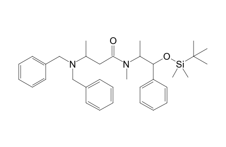 (S)-N-[(1S,2S)-2-(tert-Butyl-dimethyl-silanyloxy)-1-methyl-2-phenyl-ethyl]-3-dibenzylamino-N-methyl-butyramide