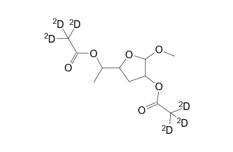 Methyl 2,5-bis[O-(trideuterio-acetyl)]-3,6-dideoxy-D-ribo-hexofuranoside