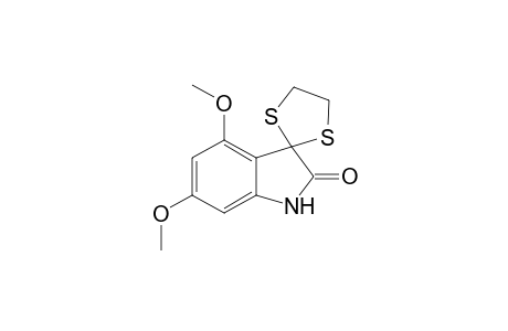 4,6-Dimethoxy-3-spiro(1',3'-dithiolan-2'-indolin)-2-one