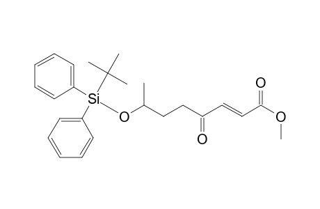 Methyl (E)-4-oxo-7-[(diphenyl-tert-butylsilyl)oxy]-2-octenoate