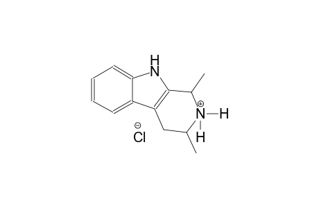 1H-pyrido[3,4-b]indolium, 2,3,4,9-tetrahydro-1,3-dimethyl-, chloride