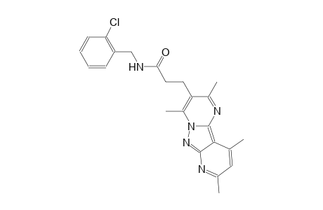 pyrido[2',3':3,4]pyrazolo[1,5-a]pyrimidine-3-propanamide, N-[(2-chlorophenyl)methyl]-2,4,8,10-tetramethyl-