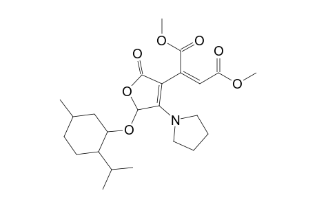 Dimethyl 2-[5'-(menthyloxy)-2'-oxo-4'-(pyrrolidin-1"-yl)-2',5'-dihydrofuran-3'-yl]butendioate