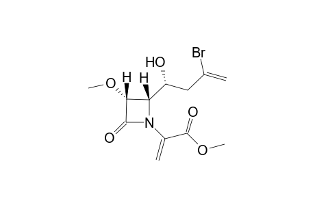 2-[2-(3-Bromo-(R)-1-hydroxybut-3-enyl)-3-methoxy-(2S,3R)-4-oxoazetidin-1-yl]acrylic acid methyl ester