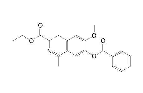 7-Benzoyloxy-6-methoxy-1-methyl-3,4-dihydroisoquinoline-3-carboxylic acid ethyl ester