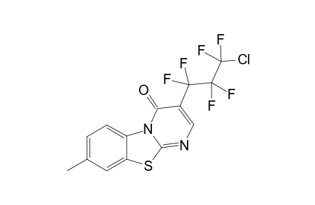 4-(1-Chloro-1,1,2,2,3,3-hexafluoropropyl)-8-methylpyrimido[2,1-b]benzothiazole-2-one