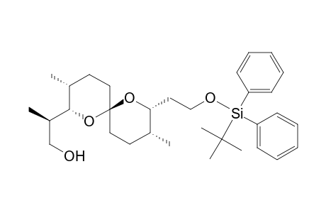 1,7-Dioxaspiro[5.5]undecane-2-ethanol, 8-[2-[[(1,1-dimethylethyl)diphenylsilyl]oxy]ethyl]-.beta.,3,9-trimethyl-, [2S-[2.alpha.(S*),3.alpha.,6.beta.(8S*,9S*)]]-