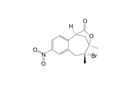 1,4-Methano-2H-3-benzoxocin-2-one, 5-bromo-1,4,5,6-tetrahydro-4,5-dimethyl-8-nitro-, (1.alpha.,4.alpha.,5.beta.)-