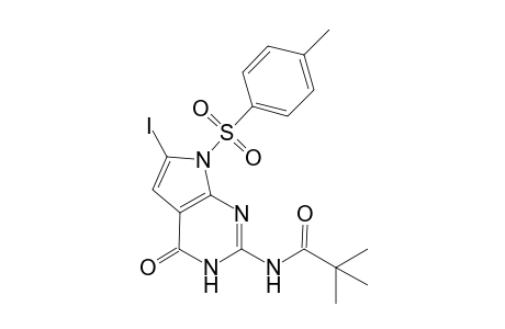 N-(6-iodo-4-keto-7-tosyl-1H-pyrrolo[2,3-d]pyrimidin-2-yl)-2,2-dimethyl-propionamide