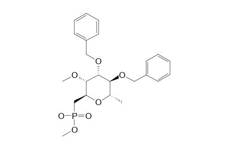 METHYL-2,6-ANHYDRO-1,7-DIDEOXY-4,5-DI-O-BENZYL-3-O-METHYL-L-GLYCERO-L-TALO-HEPTIT-1-YL-PHOSPHONATE