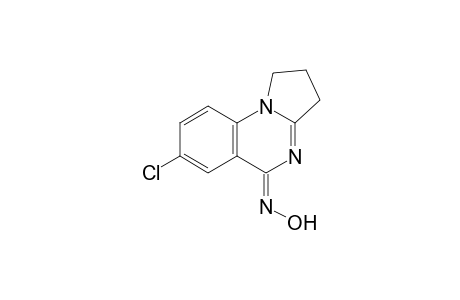 1,2,3,5-Tetrahydro-7-chloropyrrolo[1,2-a]quinazolin-5-one - oxime