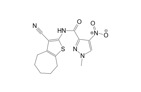 N-(3-cyano-5,6,7,8-tetrahydro-4H-cyclohepta[b]thien-2-yl)-1-methyl-4-nitro-1H-pyrazole-3-carboxamide