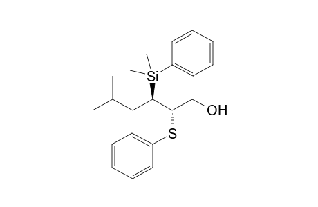 (2S,3R)-3-[dimethyl(phenyl)silyl]-5-methyl-2-(phenylthio)-1-hexanol
