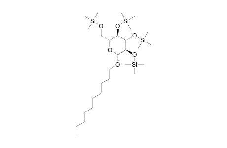 (2R,3R,4S,5S,6R)-2-(Decyloxy)-6-(hydroxymethyl)tetrahydro-2H-pyran-3,4,5-triol, 4tms