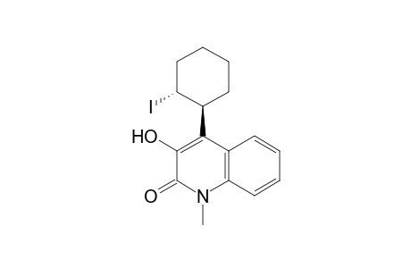 3-Hydroxy-4-(trans-2-iodocyclohexyl)-1-methylquinolin-2(1H)-one