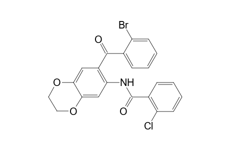Benzamide, N-[7-(2-bromobenzoyl)-2,3-dihydro-1,4-benzodioxin-6-yl]-2-chloro-