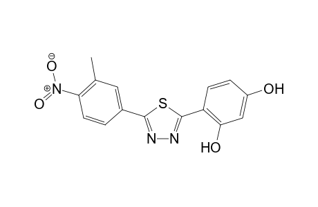 4-(5-(3-Methyl-4-nitrophenyl)-1,3,4-thiadiazol-2-yl) benzene-1,3-diol