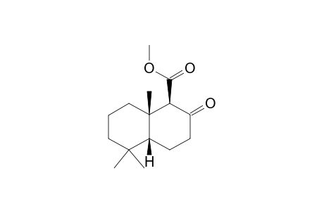 Methyl perhydro-5,5,8,.alpha..beta.-trimethyl-2-oxo-trans-naphthalene-1.beta.-carboxylate