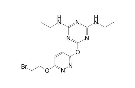 6-{[6-(2-bromoethoxy)-3-pyridazinyl]oxy}-N~2~,N~4~-diethyl-1,3,5-triazine-2,4-diamine