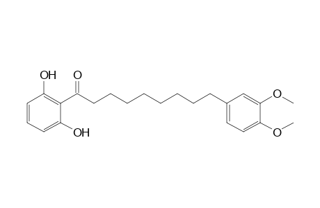 1-(2,6-Dihydroxyphenyl)-9-(3,4-dimethoxyphenyl)nonan-1-one