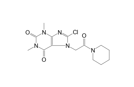 8-chloro-1,3-dimethyl-7-[2-oxo-2-(1-piperidinyl)ethyl]-3,7-dihydro-1H-purine-2,6-dione
