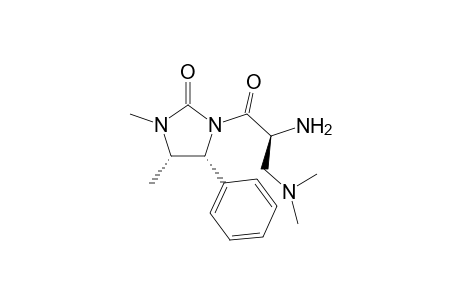 (2S,4'S,5'R)-2-Amino-3-(dimethylamino)-1-(3',4'-dimethyl-2'-oxo-5'-phenyl-1'-imidazolyldinyl)propan-1-one