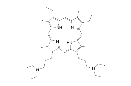 2,7,12,18-Tetramethyl-3,8-diethyl-13,17-bis(3-N,N-diethylaminopropyl)porphyrin