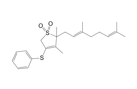 2,3-Dimethyl-2-geranyl-4-phenylthio-2,5-dihydrothiophene 1,1-dioxide