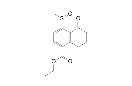 1-keto-8-methylsulfinyl-tetralin-5-carboxylic acid ethyl ester