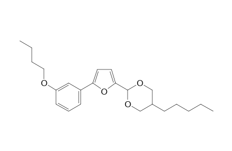 2-[5-(3-butoxyphenyl)-2-furyl]-5-pentyl-1,3-dioxane