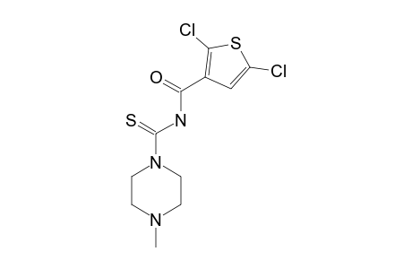 2,5-DICHLORO-N-(4-METHYLPIPERAZIN-1-YLCARBONOTHIOYL)-THIOPHENE-3-CARBOXAMIDE