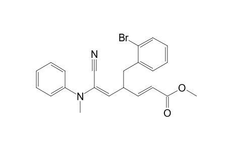Methyl 4-(2-Bromophenylmethyl)-6-cyano-6-(N-methylanilino)hexa-2,5-dienoate